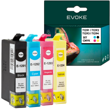 Tusze do drukarki Epson T1291 T1292 T1293 T1294 XL czarny + zestaw kolorów