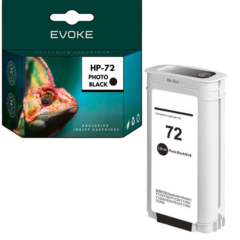 Tusz do HP 72PBK czarny fotograficzny (Photo Black) 130 ml | C9370A