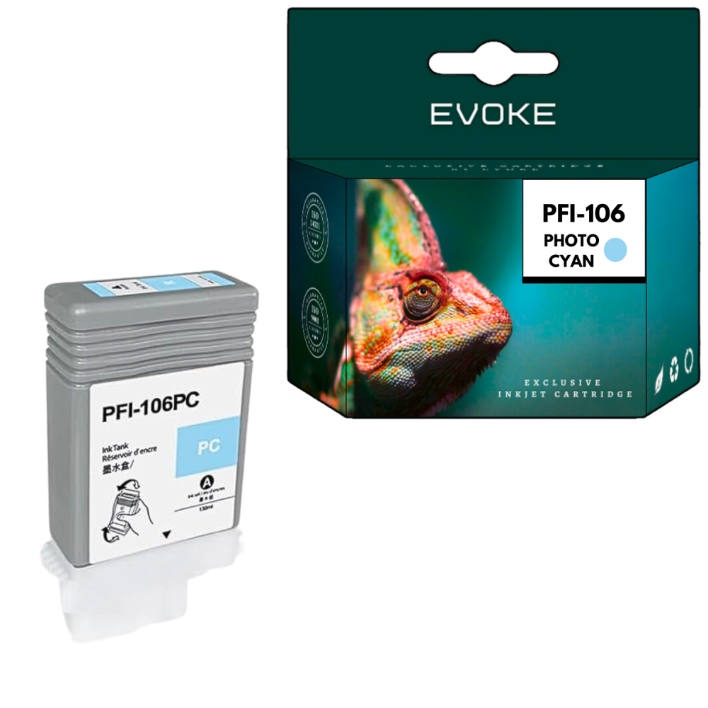 Tusz do Canon PFI-106PC foto cyjan (Photo Cyan) 130 ml | CF6625B001AA