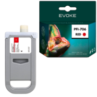 Tusz do Canon PFI-706R czerwony (Red) 700 ml | 6687B001