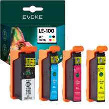 4x Tusz do drukarki Lexmark 100 XL | czarny + zestaw kolorów | 100XL