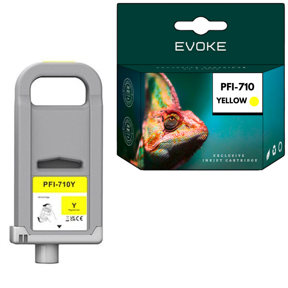 Tusz do Canon PFI-710Y żółty (Yellow) 700 ml | 2357C001 | TX-2000, 2100, 3000, 3100, 4000, 4100