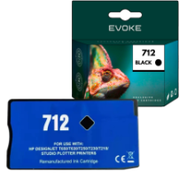 Tusz do drukarki HP 712 czarny | 80 ml | 3ED71A