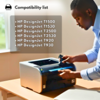 Tusz do HP 727PBK foto czarny (Photo Black) 300 ml | F9J79A | T920 T930 T1500 T1530 T2500 T2530