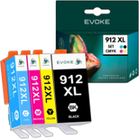 4x Tusz do drukarki HP 912 XL | czarny + komplet kolorów