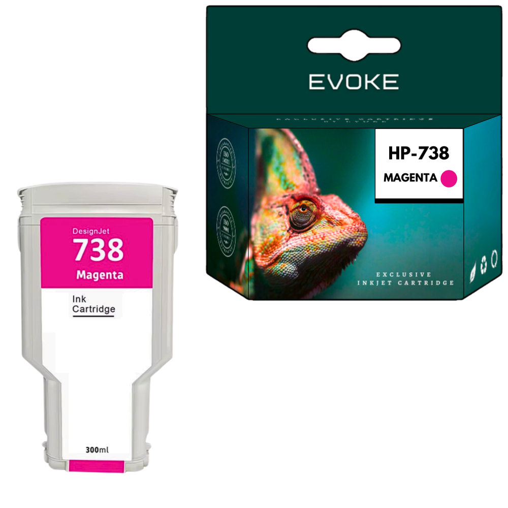 Tusz do HP 738M magenta (Magenta) 300 ml | 676M7A | T850 T850 MFP T950 T950 MFP