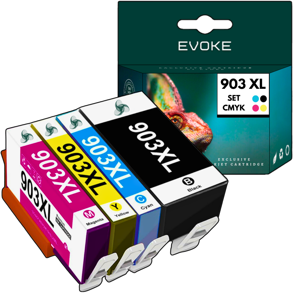 4x Tusz do drukarki HP 903 XL | czarny + komplet kolorów
