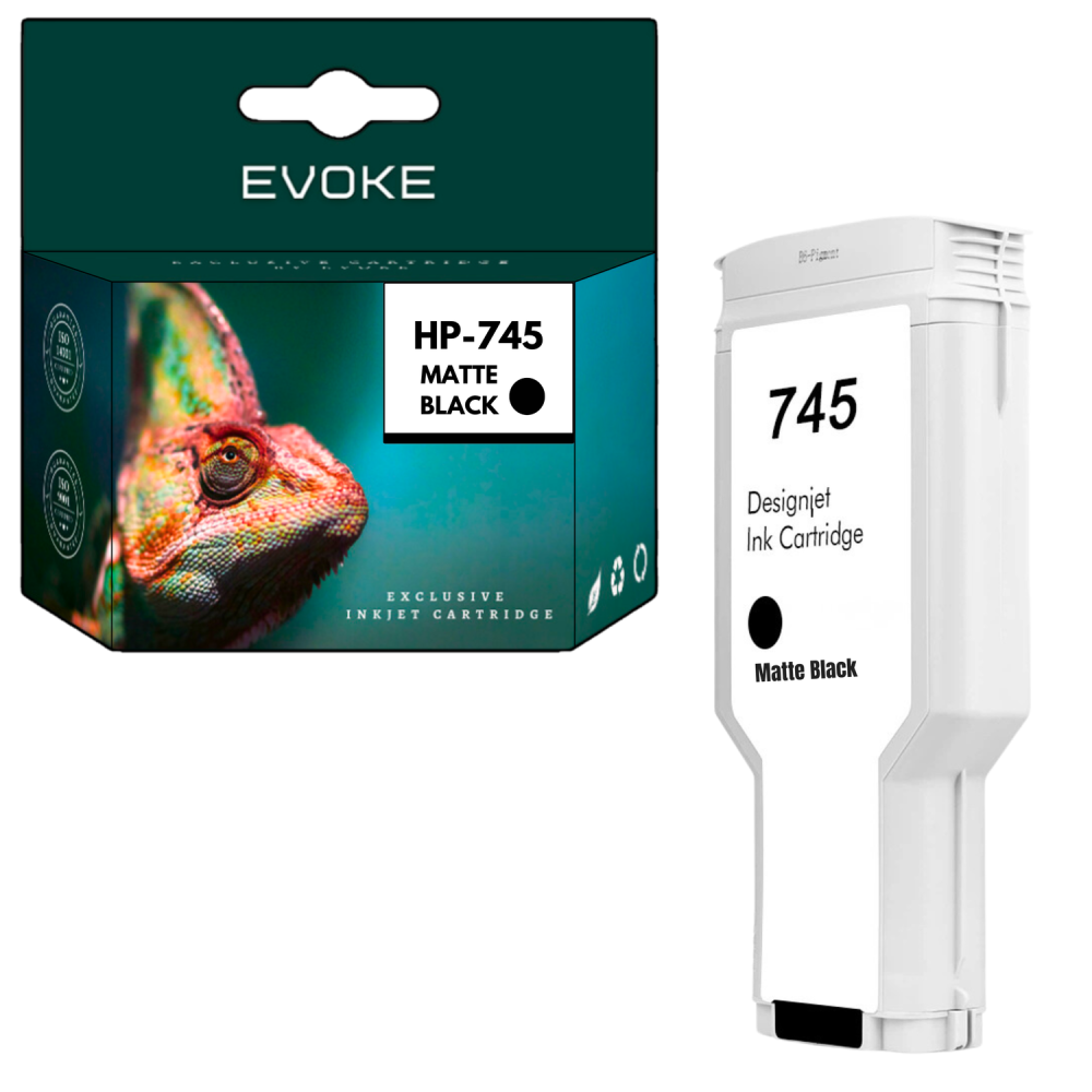 Tusz do HP 745MBK czarny matowy (Matte Black) 300 ml | F9K05A |