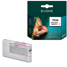 Tusz do Epson T9136VLM jasny purpurowy intensywny (Vivid Light Magenta) 200 ml | C13T913600