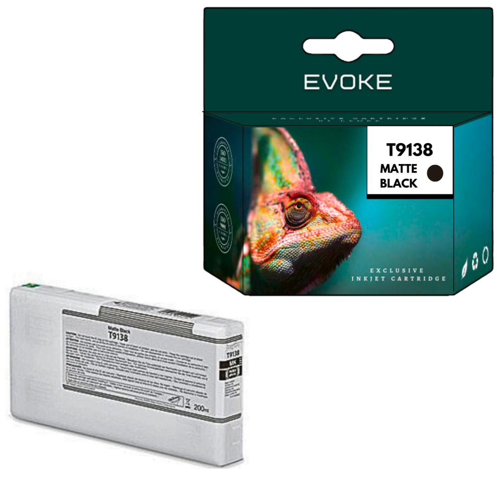 Tusz do Epson T9138MBK czarny matowy (Matte Black) 200 ml | C13T913800 | SC-P5000SE SC-P5000V_CE SC-P5000SE_SP SC-P5000V_CE_SP