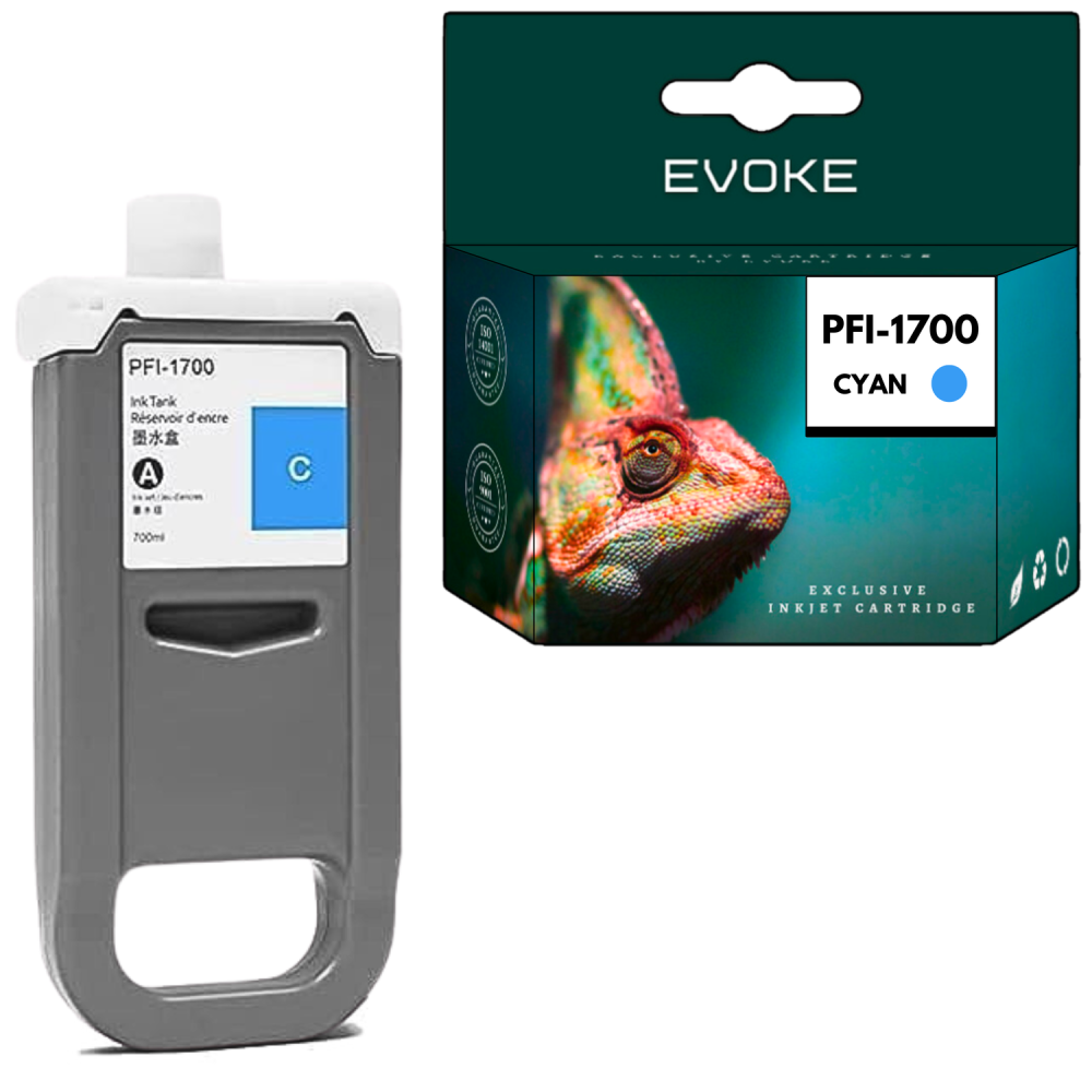 Tusz do Canon PFI-1700C cyjan (Cyan) 700 ml | 0776C001