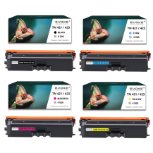 4x toner do drukarki Brother TN-421 / TN-423 | Zestaw CMYK TN421 TN423