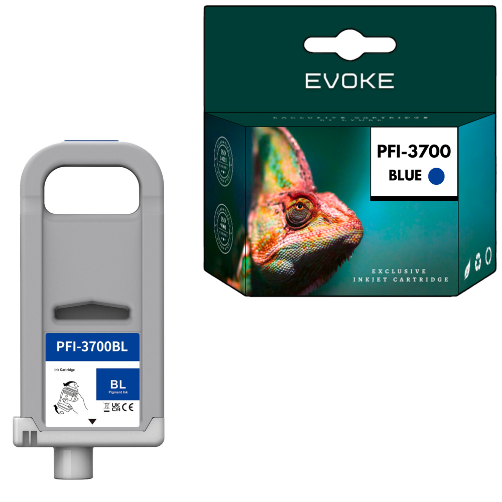 Tusz do Canon PFI-3700B niebieski (Blue) 700 ml | 4270C001 | PRO-2600 PRO-4600 PRO-6600 GP-2600S GP-4600S GP-6600S