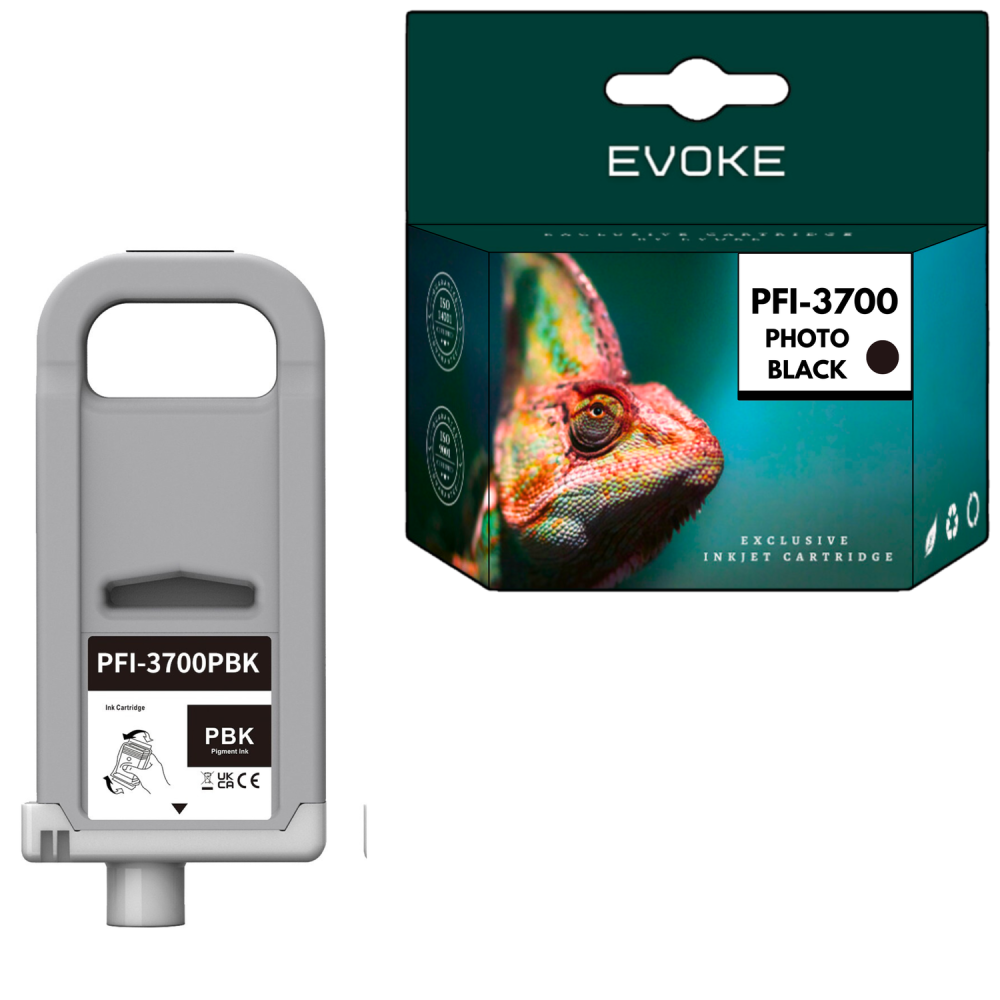 Tusz do Canon PFI-3700PBK foto czarny (Photo Black) 700 ml | 4269C001 | PRO-2600 PRO-4600 PRO-6600 GP-2600S GP-4600S GP-6600S