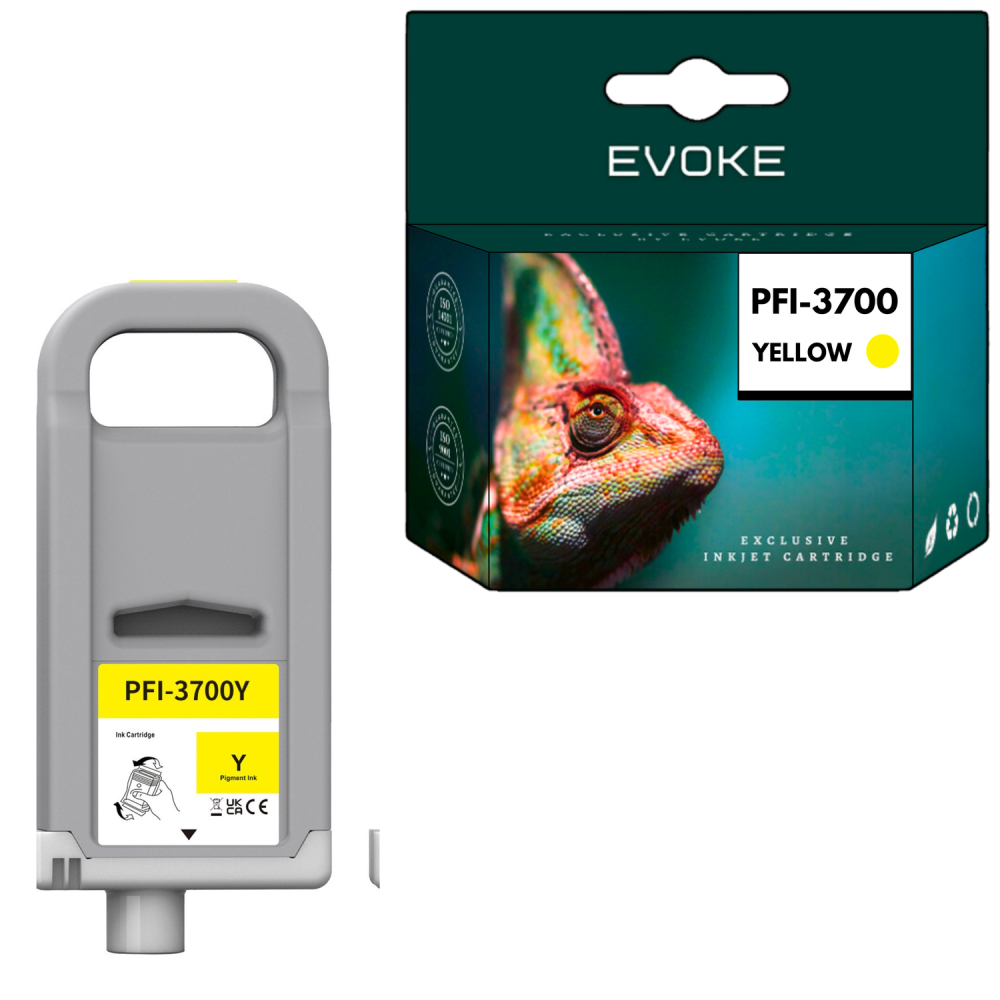 Tusz do Canon PFI-3700Y żółty (Yellow) 700 ml | 4278C001 | PRO-2600 PRO-4600 PRO-6600 GP-2600S GP-4600S GP-6600S