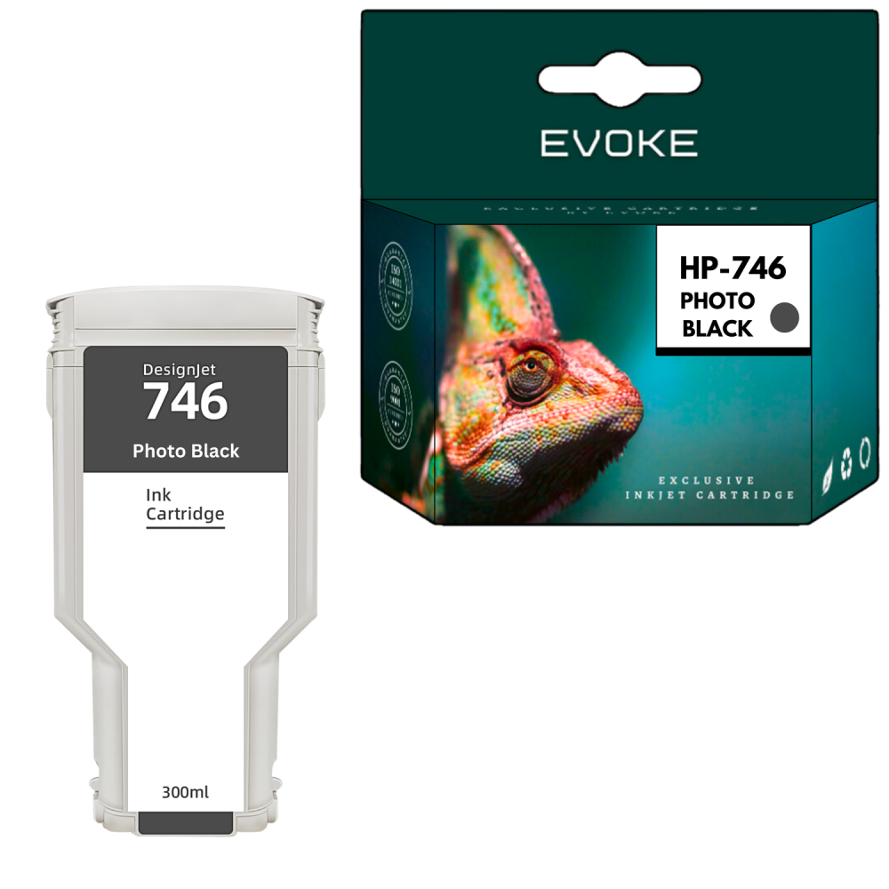 Tusz do HP 746/747PBK czarny fotograficzny (Photo Black) 300 ml | P2V82A | DesignJet Z6 DesignJet Z9