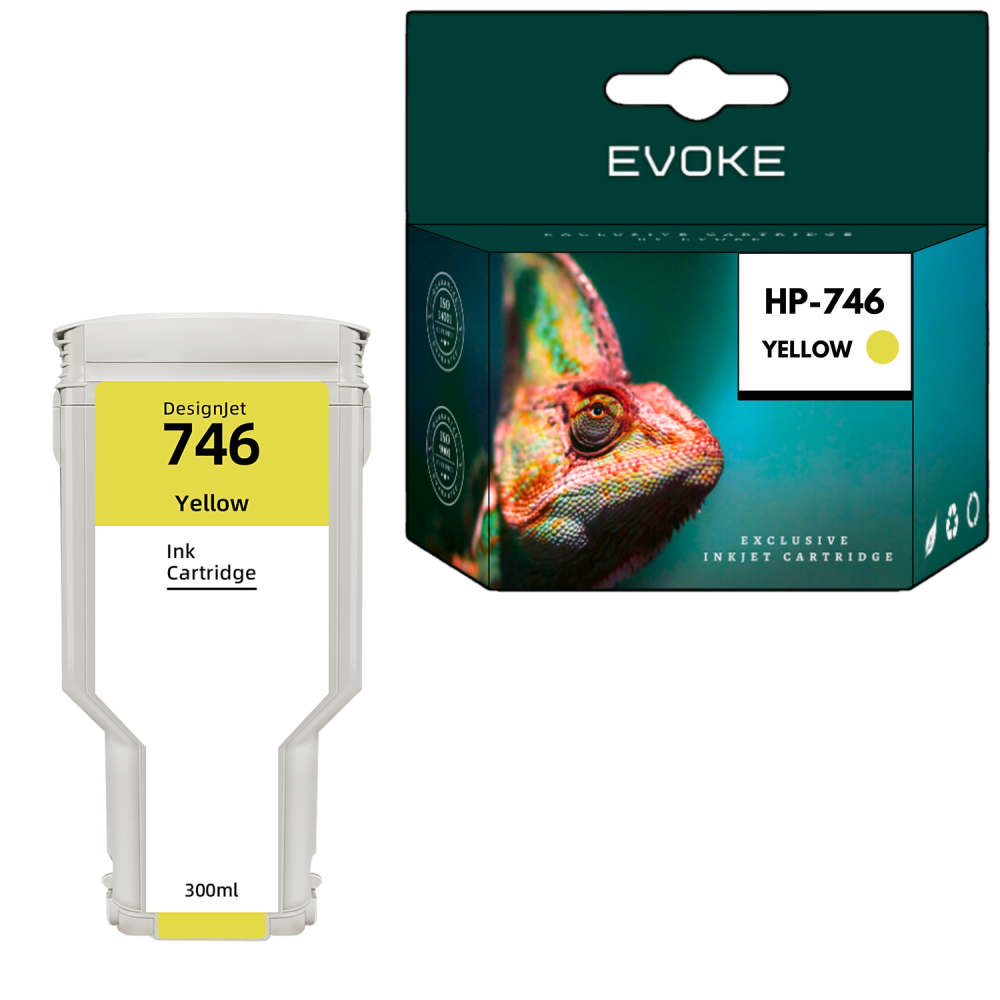Tusz do HP 746/747Y żółty (Yellow) 300 ml | P2V79A | DesignJet Z6 DesignJet Z9