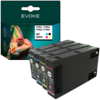 4x Tusz do drukarki Epson czarny + zestaw kolorów | T7901 T7902 T7903 T7904