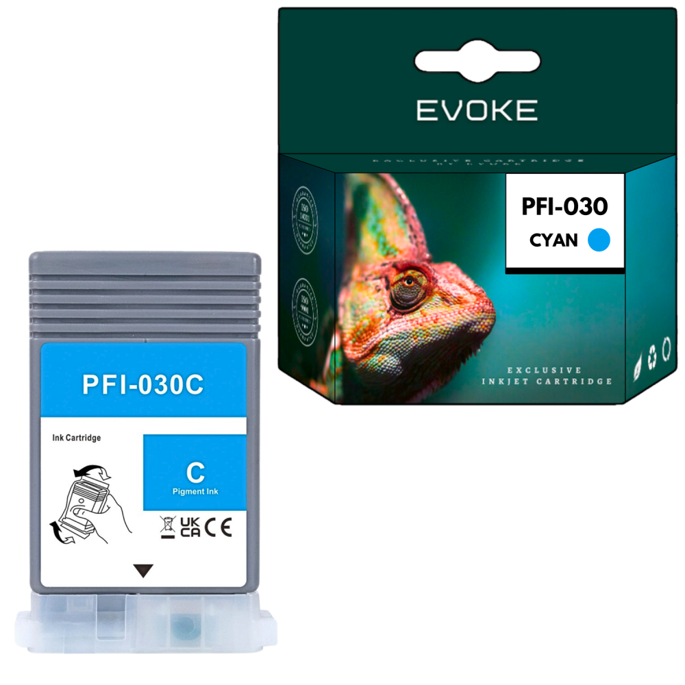 Tusz do Canon PFI-030C cyjan (Cyan) 55 ml | 3490C001 | TA-20 TA-30 TM-240 TM-340