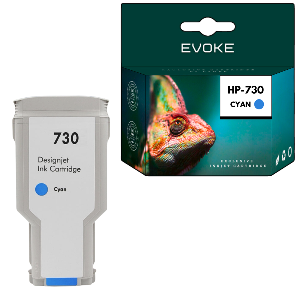 Tusz do HP 730/731C cyjan (Cyan) 300 ml | P2V68A | DesignJet T1600, T1700, T2600, T940