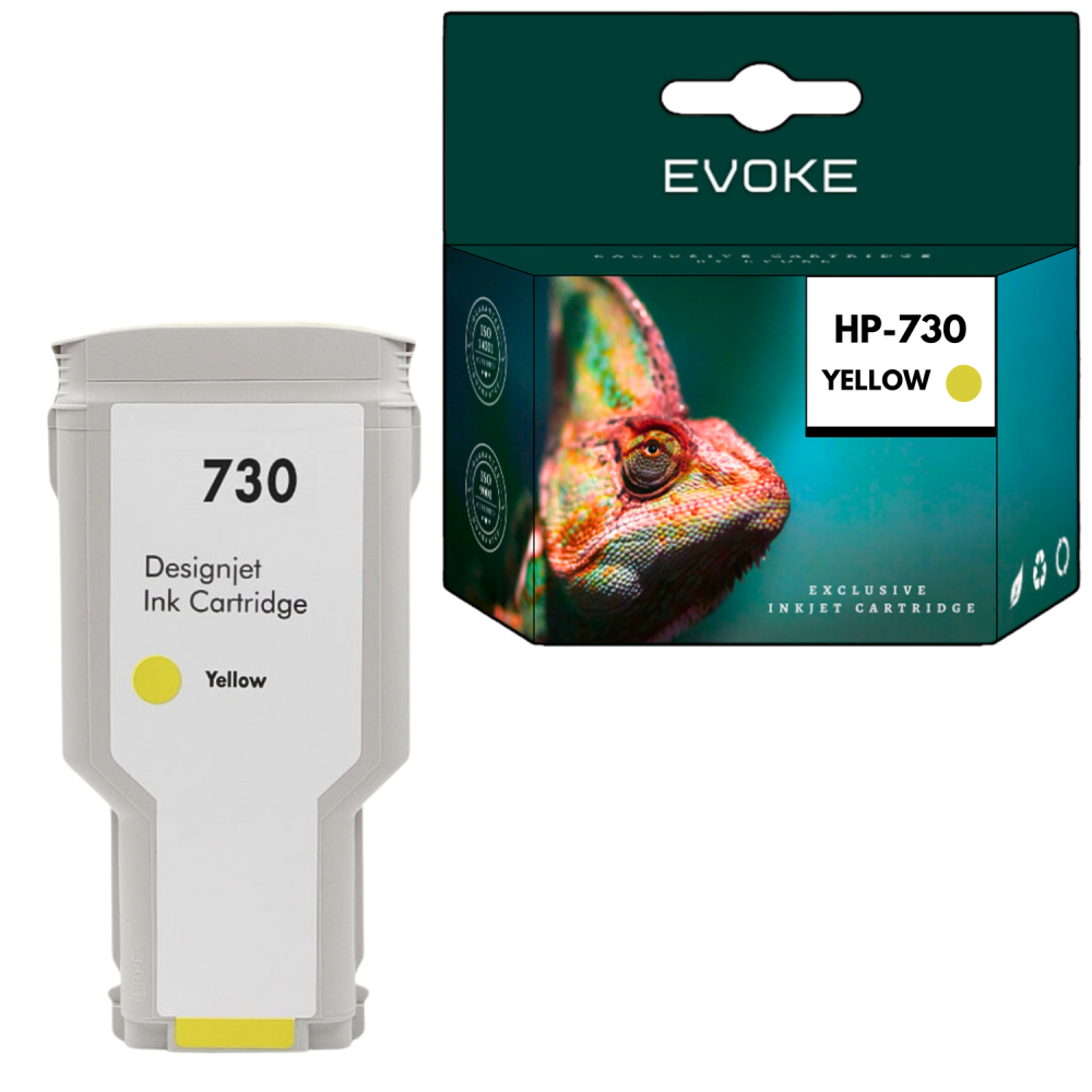 Tusz do HP 730/731Y żółty (Yellow) 300 ml | P2V70A | DesignJet T1600, T1700, T2600, T940