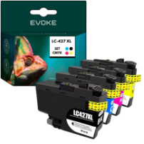 4x Tusz do drukarki Brother LC427 czarny + zestaw kolorów XL | LC-427 CMYK