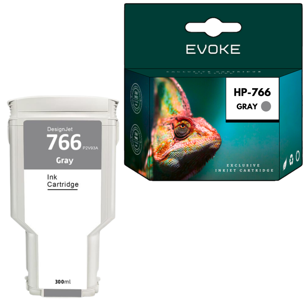 Tusz do HP 766GY szary (Gray) 300 ml | P2V93A | DesignJet XL 3600 | 3600dr MFP