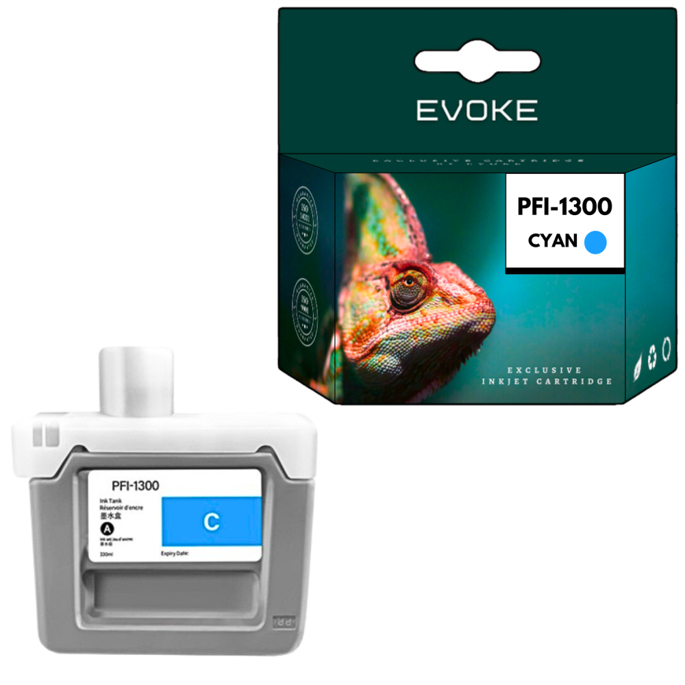 Tusz do Canon PFI-1300C cyjan (Cyan) 330 ml | 0812C001 | imageProGRAF PRO 2000 2100 4000 4000s 4100 4100s 6000 6000s 6100 6100s