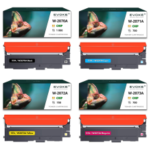 4x toner do drukarki HP 117A | Zestaw CMYK W2070A - W2073A