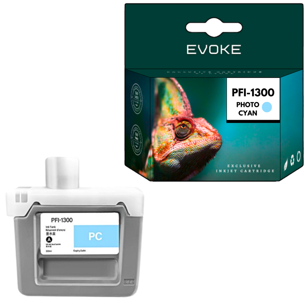 Tusz do Canon PFI-1300PC foto cyjan (Photo Cyan) 330 ml | 0815C001 | imageProGRAF PRO 2000 2100 4000 4100 6000 6100
