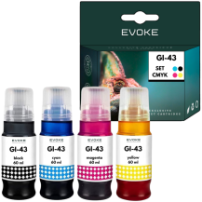4x Tusz do drukarki Canon Pixma GI43 | Zestaw 4x 60ml | Pixma G540 G640