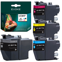 4x Tusz do drukarki Brother LC3617 XL CMYK | Zestaw kolorów | LC-3617 XL