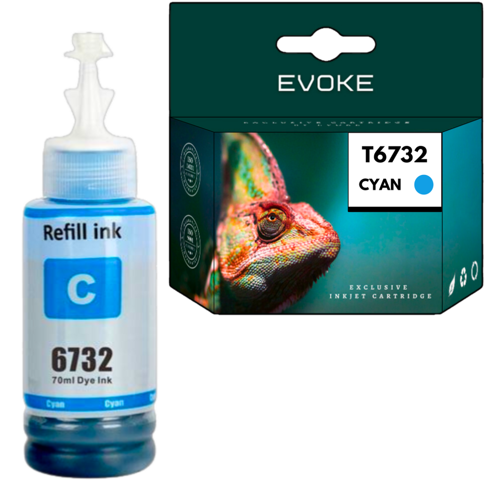 Tusz do drukarki Epson T6732 niebieski | 70 ml | 6500 stron | T6732C