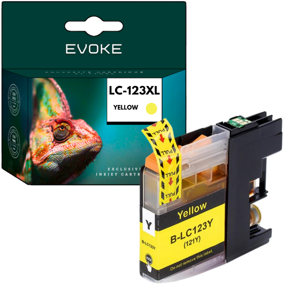 Tusz do drukarki Brother 123XY żółty (yellow) | 10 ml | 600 stron | LC123Y