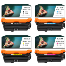 4x toner do drukarki HP 507X / CE250X | Zestaw CMYK CE400X - CE403X