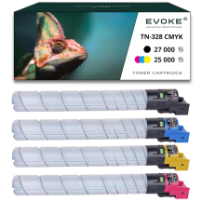 4x toner do drukarki Konica Minolta TN328 | Zestaw CMYK TN-328