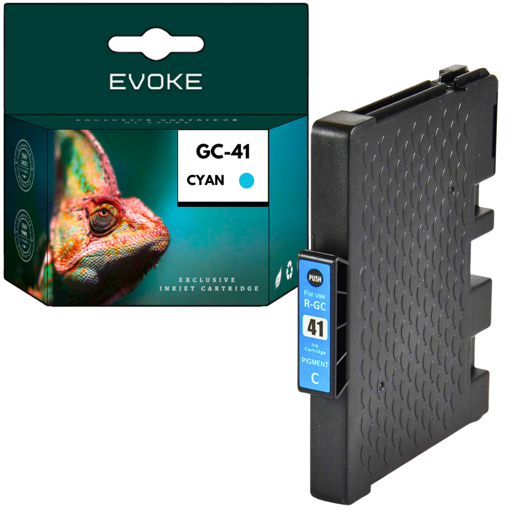 Tusz do drukarki Ricoh GC41XC niebieski (cyan) | 32 ml | 1630 stron