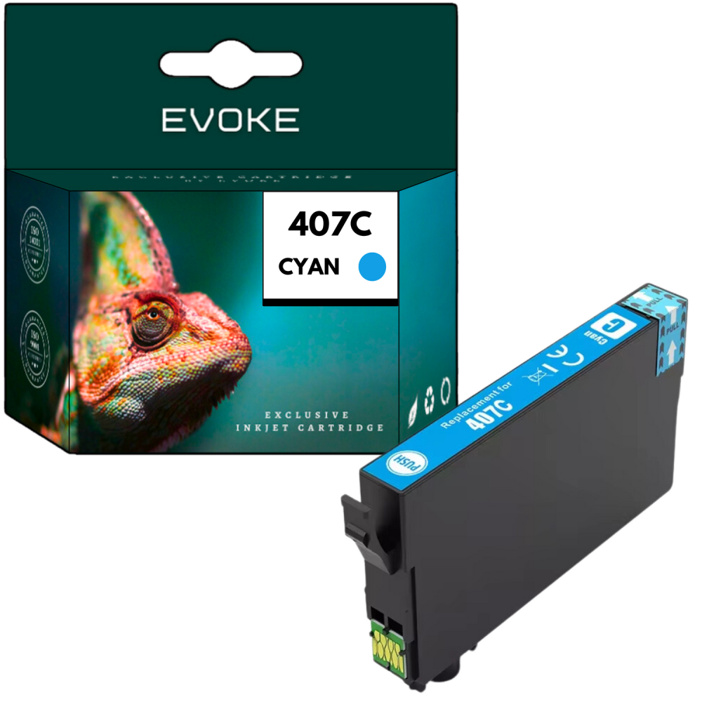 Tusz do drukarki Epson 407XC niebieski (cyan) | 26 ml | 1290 stron