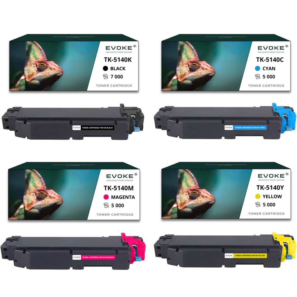 4x toner do drukarki Kyocera TK-5140 | Zestaw CMYK TK5140