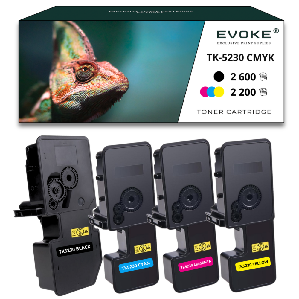 4x toner do drukarki Kyocera TK-5230 | Zestaw CMYK TK5230