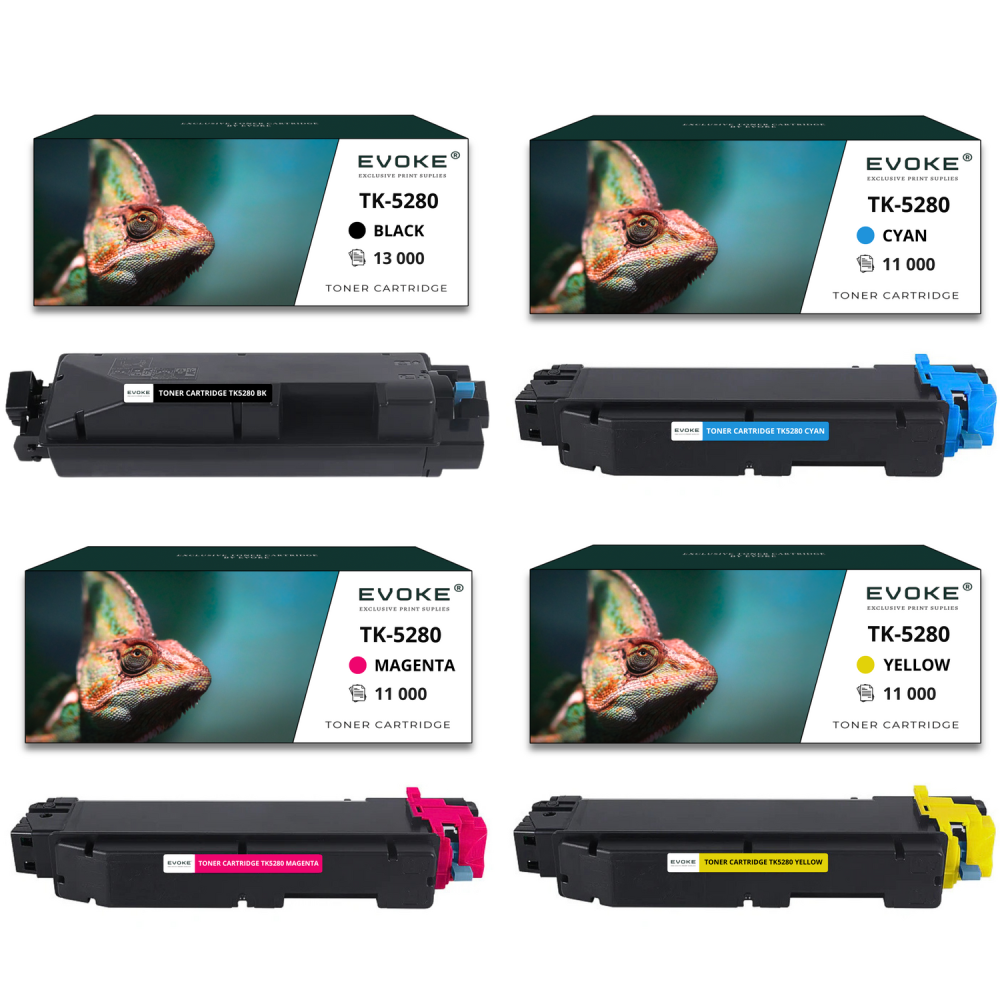 4x toner do drukarki Kyocera TK-5280 | Zestaw CMYK TK5280