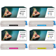 4x toner do drukarki OKI C853 | MC853 MC853dn MC873 MC873dn Zestaw CMYK