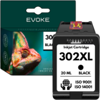 Tusz Evoke do drukarki HP 302 czarny 1130 stron 20 ml