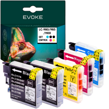 5x Tusz do drukarki Brother LC-980 985 1100 XL | czarny + zestaw kolorów