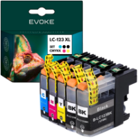 5x Tusz do drukarki Brother LC-123 XL | 2x czarny + zestaw kolorów | LC123