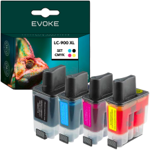4x Tusz do drukarki Brother LC-900 XL | czarny + zestaw kolorów | LC900