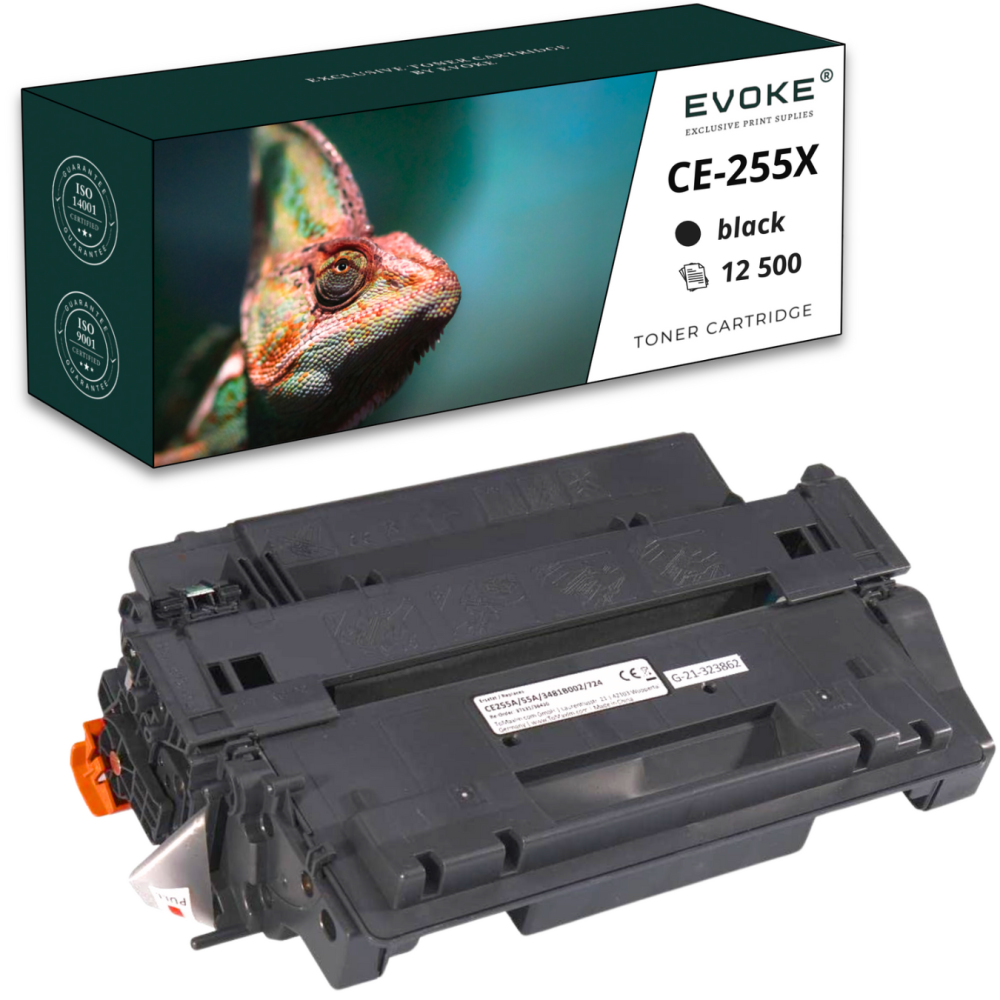 Toner do drukarki HP CE-255X czarny | 12500 stron | CE255X 55X