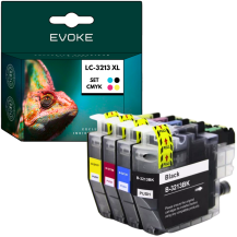 4x Tusz do drukarki Brother LC-3213 XL | czarny + zestaw kolorów | LC3213