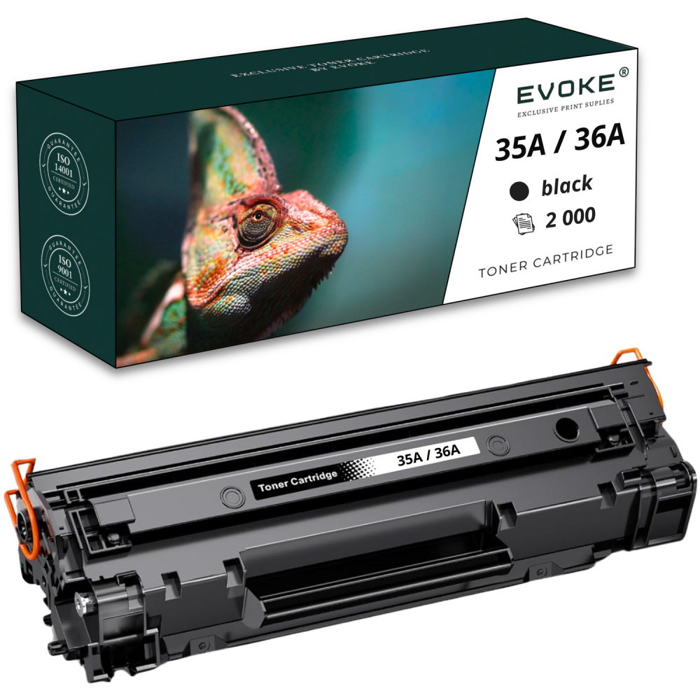 Toner do drukarki HP 35A / 36A czarny | 2000 stron | CB435A CB436A