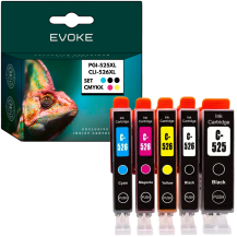5x Tusz do drukarki Canon PGI-525 CL-526 XL | Zestaw 1x PGI525 + 4x CL526